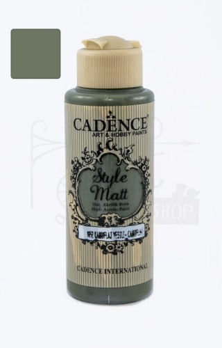 Farba akrylowa matowa Style Matt zielony kamuflaż 120ml S9052 Cadence
