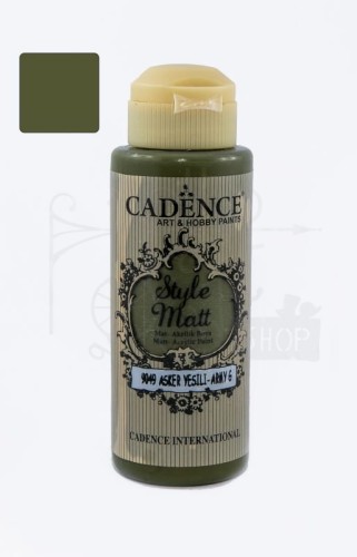 Farba akrylowa matowa Style Matt wojskowa zieleń 120ml S9049 Cadence
