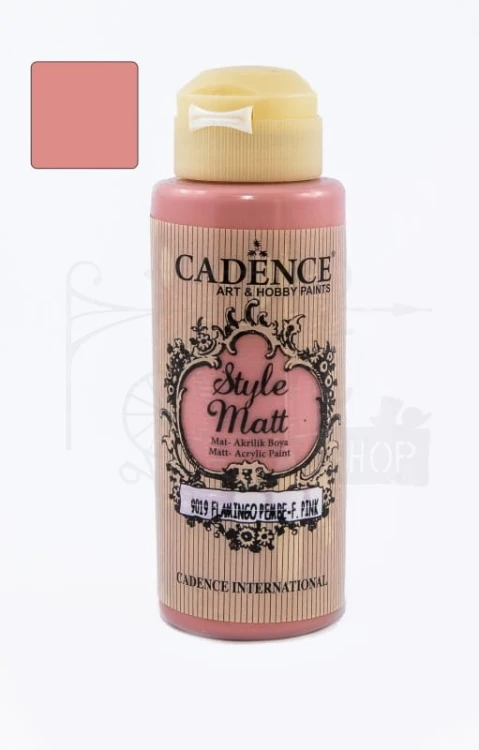 Farba akrylowa matowa Style Matt flamingowy róż 120ml S9019 Cadence