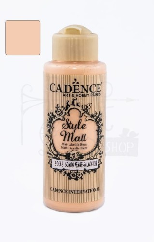 Farba akrylowa matowa Style Matt łososiowy róż 120ml S9033 Cadence