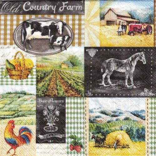 Serwetka 33x33 - Old Country Farm