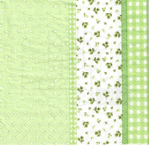 Serwetka 33x33 - Zielone motywy