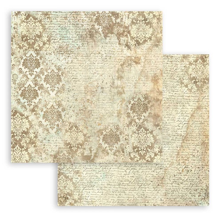 Zestaw papierów do scrapbookingu 20x20 Brocante Antiques Backgrounds Tła SBBS102 Stamperia