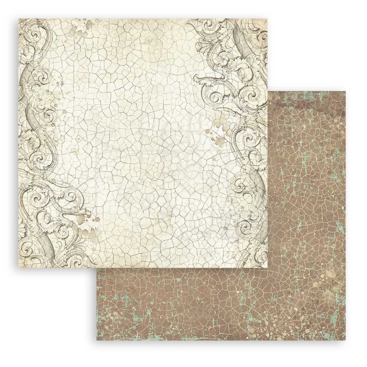 Zestaw papierów do scrapbookingu 20x20 Brocante Antiques Backgrounds Tła SBBS102 Stamperia
