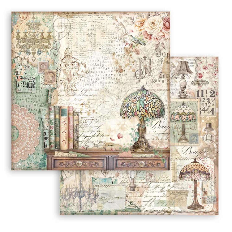 Zestaw papierów do scrapbookingu 20x20 Brocante Antiques SBBS100 Stamperia