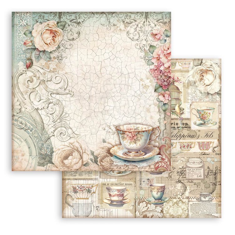 Zestaw papierów do scrapbookingu 20x20 Brocante Antiques SBBS100 Stamperia