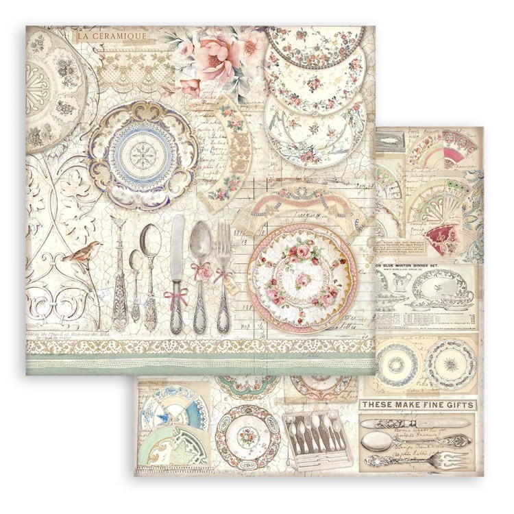 Zestaw papierów do scrapbookingu 20x20 Brocante Antiques SBBS100 Stamperia