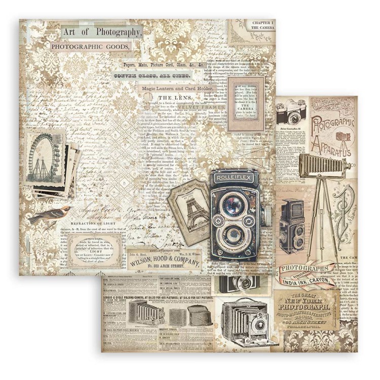 Zestaw papierów do scrapbookingu 20x20 Brocante Antiques SBBS100 Stamperia