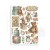 Papier washi A5 Brocante Antiques 8szt SBW05 Stamperia