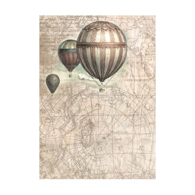 Papier ryżowy A6 Sea Land Backgrounds tła 8szt DFSAK6019 Stamperia