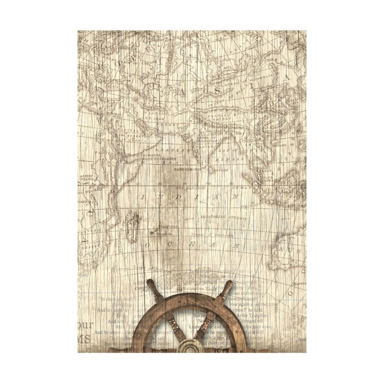 Papier ryżowy A6 Sea Land Backgrounds tła 8szt DFSAK6019 Stamperia
