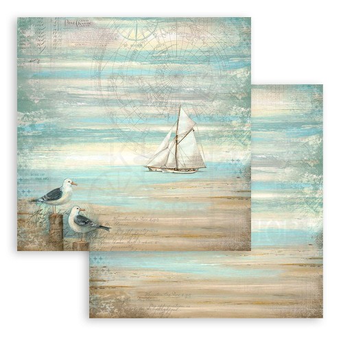 Zestaw papierów do scrapbookingu 20x20 Sea Land SBBS101 Stamperia