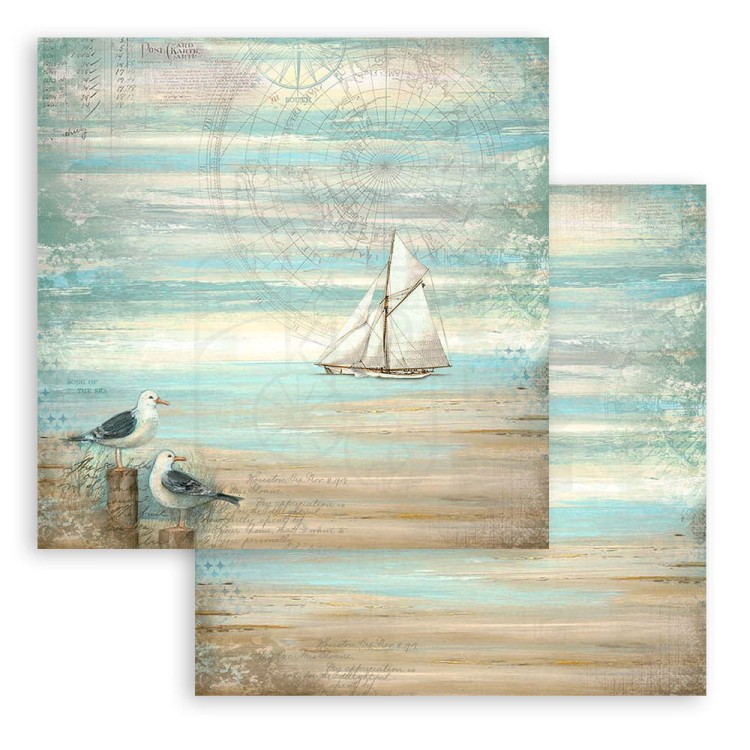 Zestaw papierów do scrapbookingu 20x20 Sea Land SBBS101 Stamperia