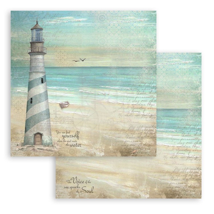Zestaw papierów do scrapbookingu 20x20 Sea Land SBBS101 Stamperia