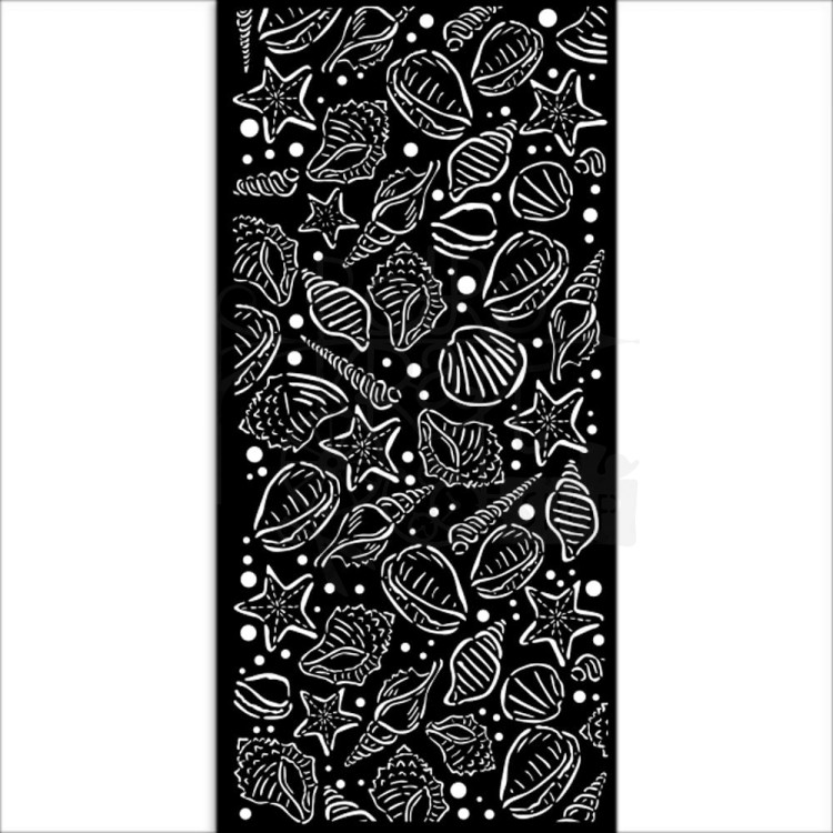 Szablon maska 12x25cm Sea Land Muszle KSTDL90 Stamperia