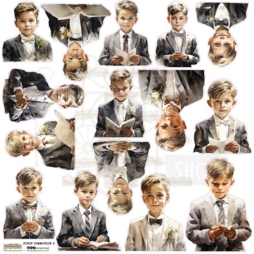 Naklejki do scrapbookingu i art journalingu First Communion 2 ScrapLove