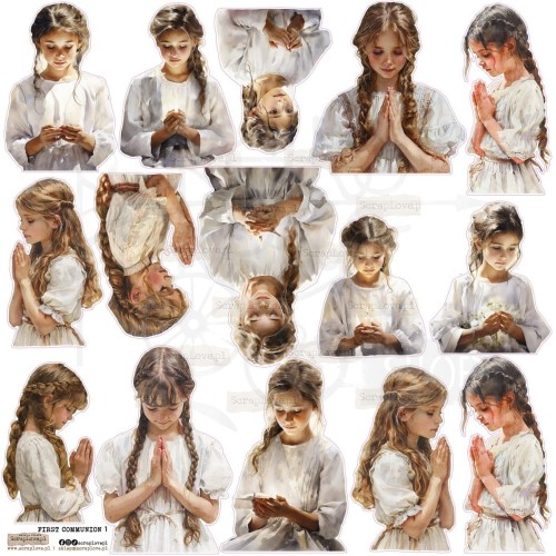 Naklejki do scrapbookingu i art journalingu First Communion 1 ScrapLove