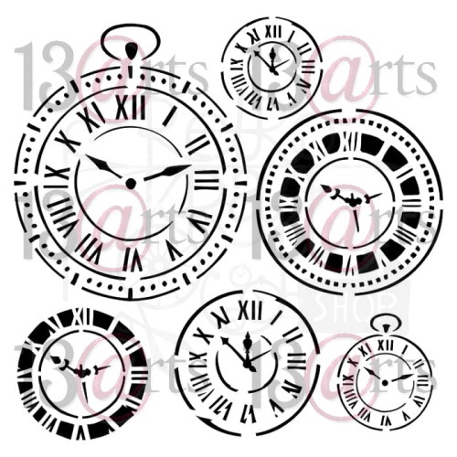 Szablon maska 15x15 Clocks Zegary ARTBIT16 13arts