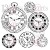 Szablon maska 15x15 Clocks Zegary ARTBIT16 13arts