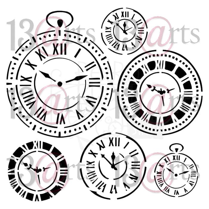 Szablon maska 15x15 Clocks Zegary ARTBIT16 13arts