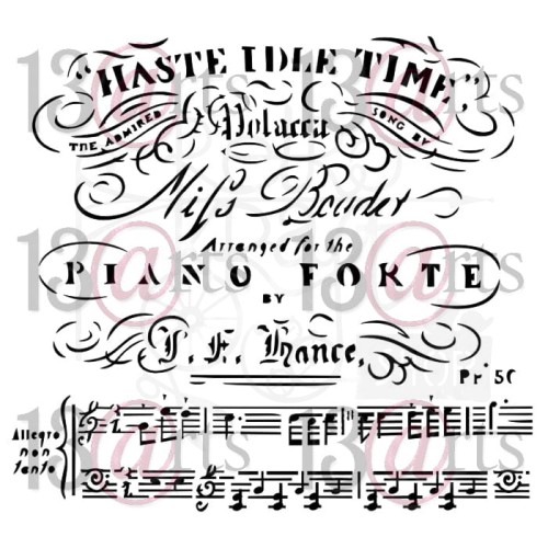 Szablon maska 15x15 Piano Forte ARTBIT14 13arts