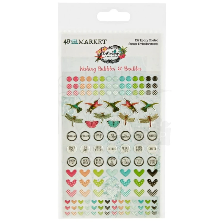 Naklejki epoksydowe Wishing Bubble Kaleidoscope 137szt KAL27334 49 and Market
