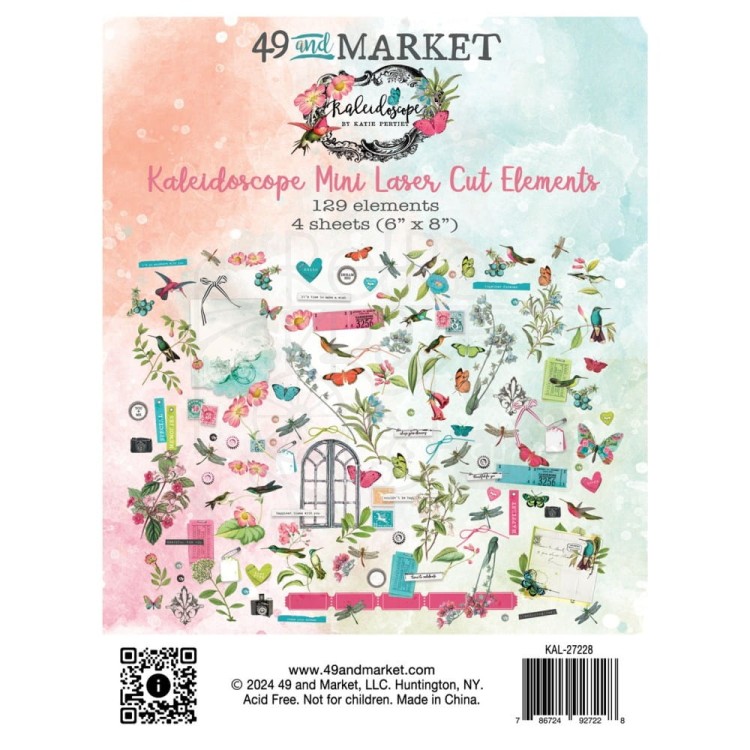 Ozdoby papierowe die-cuts Kaleidoscope Elements Mini 129szt KAL27228 49 and Market