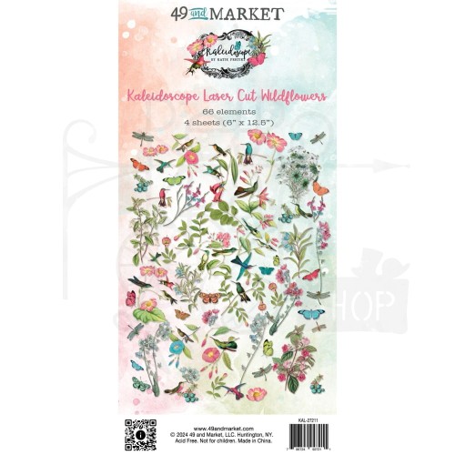 Ozdoby papierowe die-cuts Kaleidoscope Wildflowers 66szt KAL27211 49 and Market