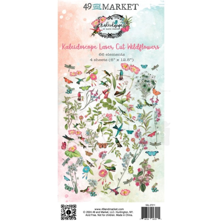 Ozdoby papierowe die-cuts Kaleidoscope Wildflowers 66szt KAL27211 49 and Market