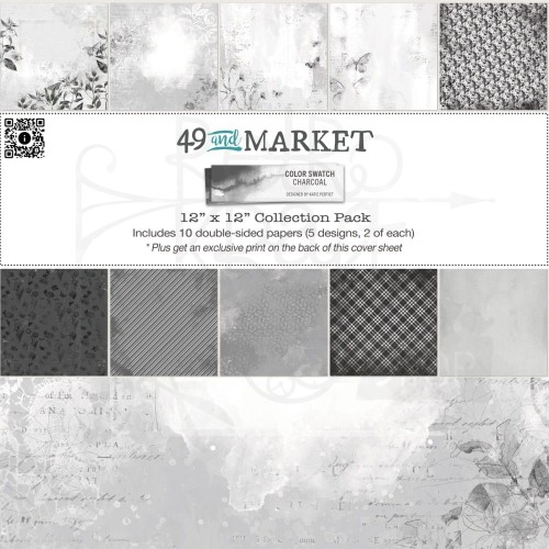 Zestaw papierów do scrapbookingu 30x30 Color Swatch Charcoal CCS27365 49 and Market