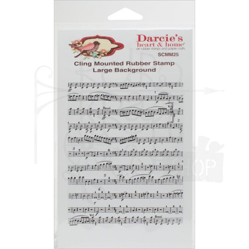 Stempel gumowy kauczukowy Darcie's Music Note SCMM25 Stampers Anonymous