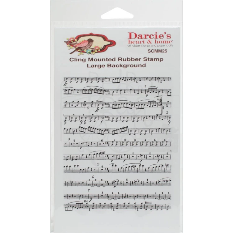 Stempel gumowy kauczukowy Darcie's Music Note SCMM25 Stampers Anonymous