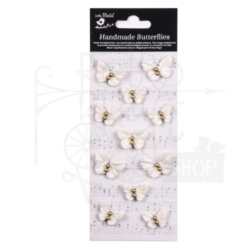 Motylki papierowe Pearl Butterflies 11szt CR94350 Little Birdie