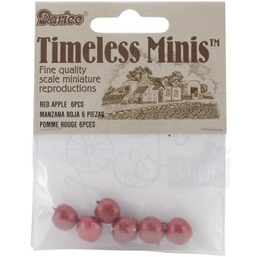 Miniaturka małe jabłka czerwone 2306-11 Darice