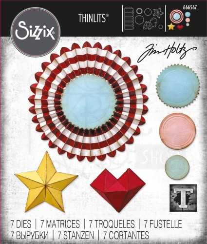 Wykrojnik Thinlits Vault Rosettes by Tim Holtz 666567 Sizzix