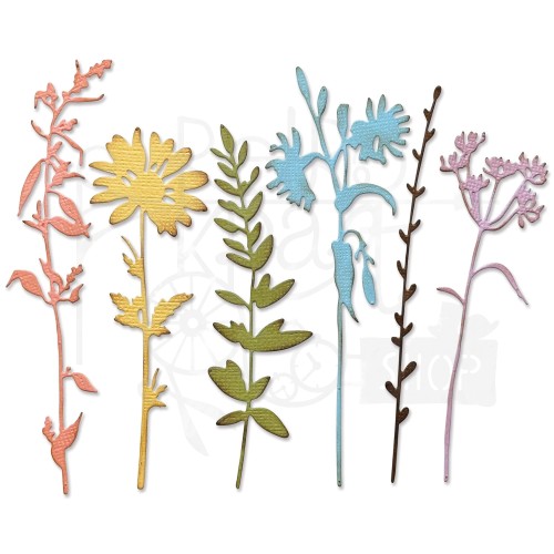 Wykrojnik Thinlits Vault Wildflowers by Tim Holtz 666565 Sizzix