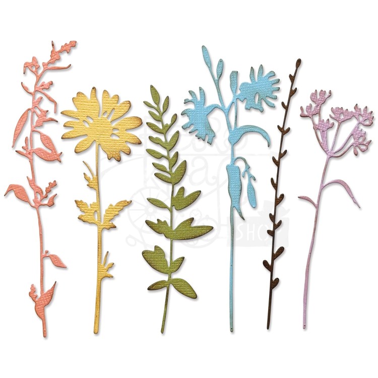 Wykrojnik Thinlits Vault Wildflowers by Tim Holtz 666565 Sizzix