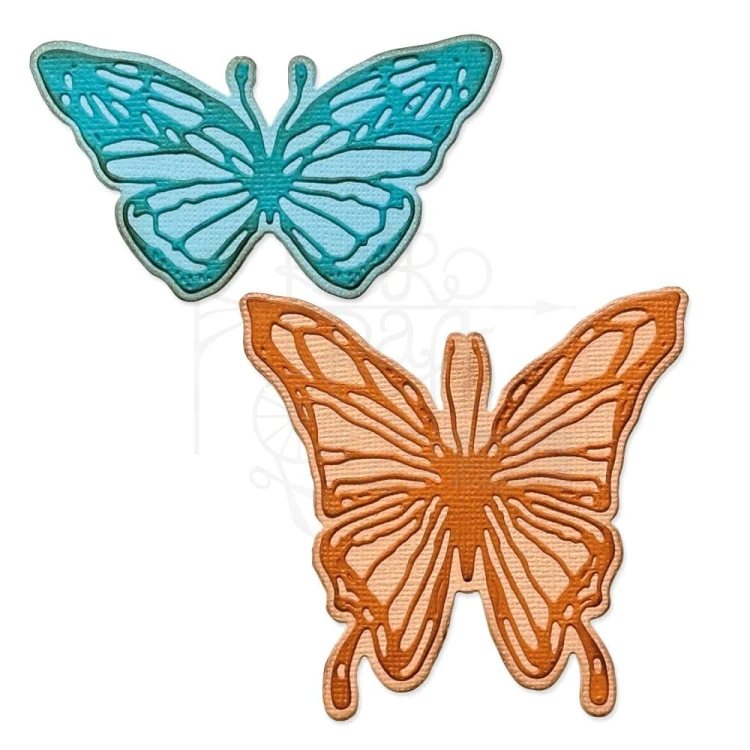 Wykrojnik Thinlits Vault Scribbly Butterfly by Tim Holtz 666564 Sizzix