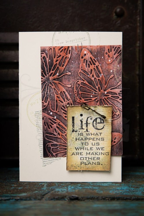Wykrojnik Thinlits Vault Scribbly Butterfly by Tim Holtz 666564 Sizzix