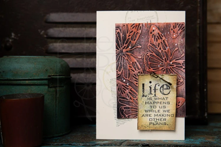 Wykrojnik Thinlits Vault Scribbly Butterfly by Tim Holtz 666564 Sizzix