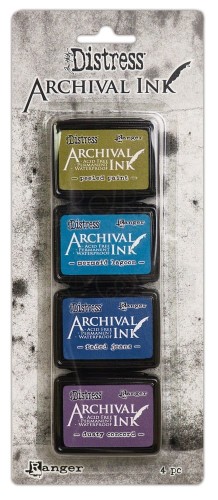 Zestaw 4 tuszów Tim Holtz Distress Archival Mini Ink - Kit 2 AITK 94862 Ranger