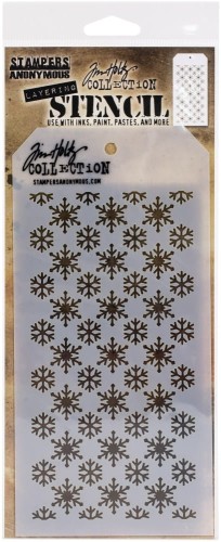 Szablon maska 12x22cm Flurries THS151 Tim Holtz Stampers Anonymous
