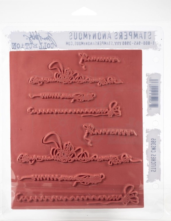 Stempel gumowy kauczukowy Stitches CMS365 Tim Holtz Stampers Anonymous