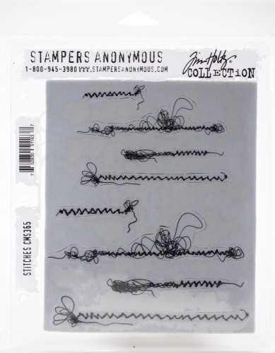 Stempel gumowy kauczukowy Stitches CMS365 Tim Holtz Stampers Anonymous