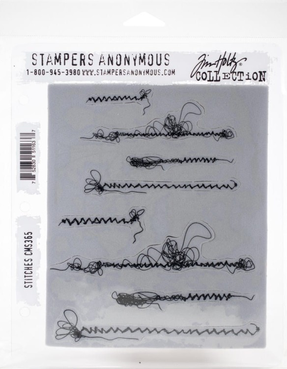 Stempel gumowy kauczukowy Stitches CMS365 Tim Holtz Stampers Anonymous