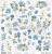 Papier do scrapbookingu 30x30 elementy do wycięcia Blue Roses - Flowers ScrapAndMe