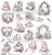 Papier do scrapbookingu 30x30 elementy do wycięcia Wedding 6 ScrapAndMe