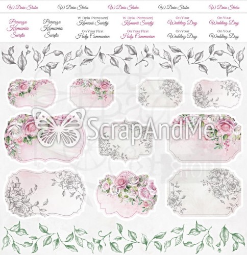 Papier do scrapbookingu 30x30 Pink Roses Okładka ScrapAndMe
