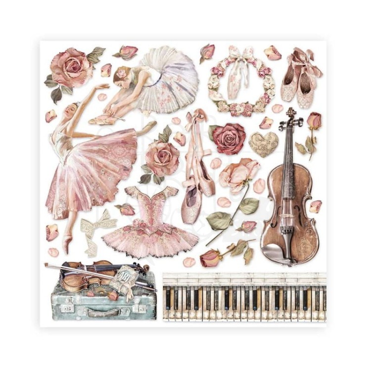 Zestaw papierów do scrapbookingu 20x20 Passion SBBS29 Stamperia