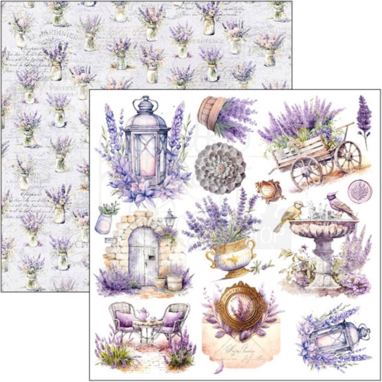 Zestaw papierów 15x15 Morning In Provence 24szt CBQE074 Ciao Bella